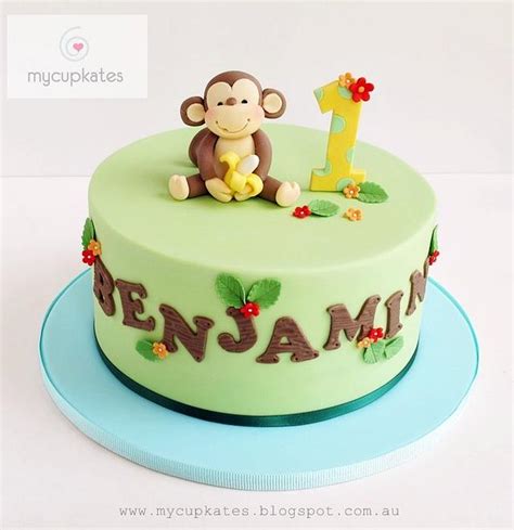 Cheeky Monkey 1st Birthday Cake Cake By Kate Kim Cakesdecor