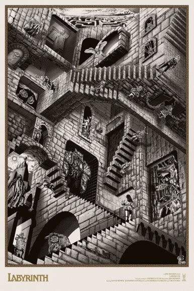 Labyrinth Stairs Painting At Explore Collection Of