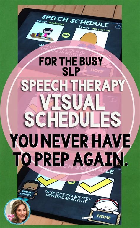 No Prep Visual Schedules For Speech Therapy Bundle Speech Therapy