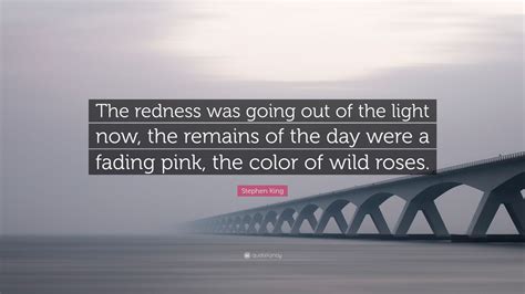 All page numbers and citation info for the quotes below refer to the vintage edition of the remains of the day published in 1990. Stephen King Quote: "The redness was going out of the light now, the remains of the day were a ...