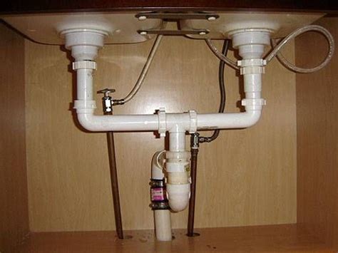 Under kitchen sink drain plumbing archives altart us. Bathroom Fans Home Depot -7 Double Kitchen Sink Drain ...
