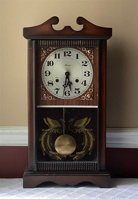 Vintage Alaron 31 Day Wall Clock Made In Korea With Key Not Etsy