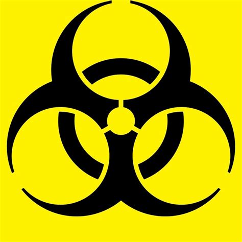 Biological Hazard Hazard Symbol Toxin Clip Art Png 1000x1000px