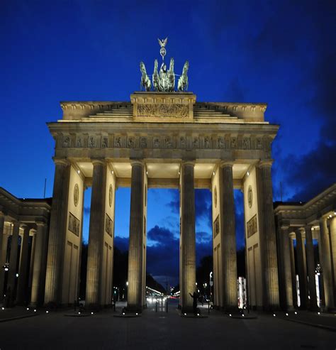 The Brandenburg Gate Monument Berlin Germany Budget Travel Europe