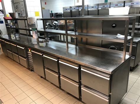 Stainless Steel Under Counter Refrigerator Commercial Hotel Kitchen