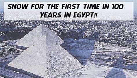 Educateinspirechange Snow Falls On Pyramids First Time In 100 Years