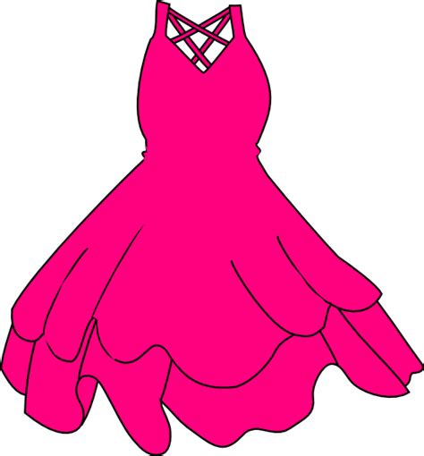 Pink Dress Clip Art At Vector Clip Art Online