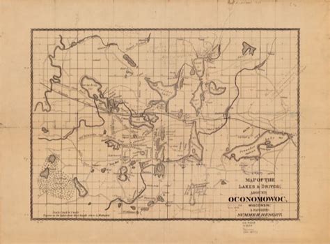 Map Of The Lakes And Drives Around Oconomowoc Wisconsin A Favorite