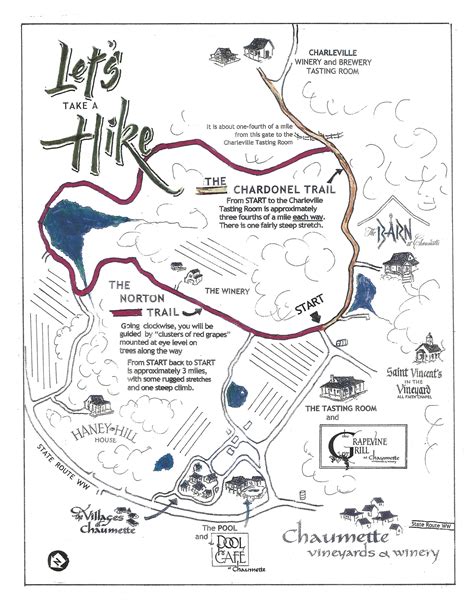 New Hiking Trail Map Chaumette