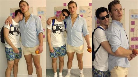 These Guys Dressed Up As Elio And Oliver From Call Me By Your Name