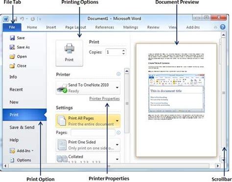 Preview Documents In Word 2010