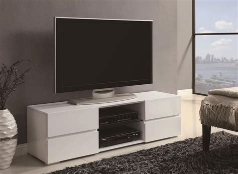 Check spelling or type a new query. 700825 Contemporary TV Stand in White High Gloss Finish