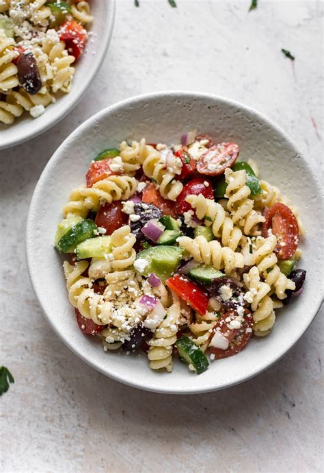 This Easy Cold Greek Pasta Salad Recipe Is Healthy Flavorful And