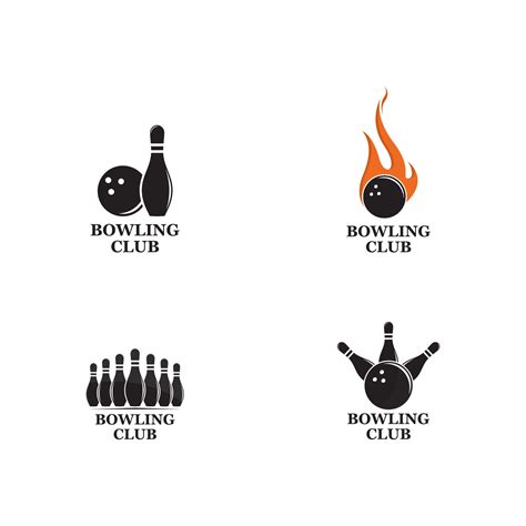 Vector Set Of Bowling Logos Bowling Logo Emblems And Bowling Logo