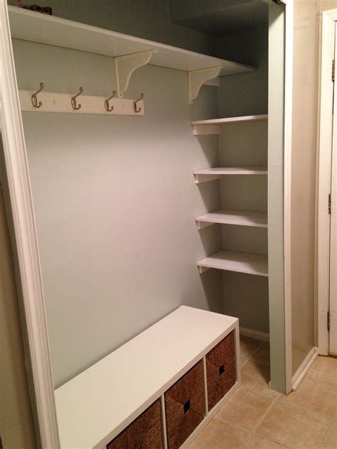 After Pic Of Mudroom Closet Needs Decor But Almost There Storage