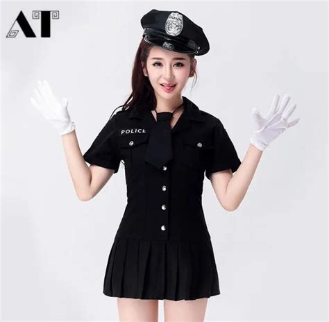 Women Sexy Police Officer Cosplay Costume Halloween Policewoman Cop