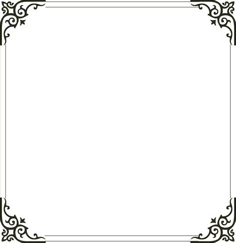 Picture Simple Frame Computer File Border Clipart Png Download Full