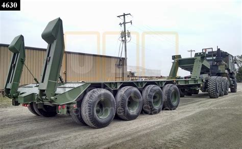 M747 60 Ton Military Lowboy Trailer T 1100 34 Oshkosh Equipment