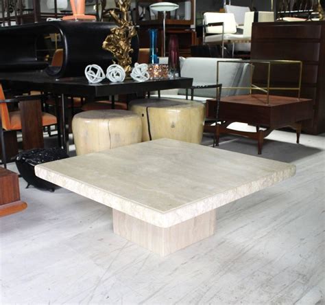 Here you can explore a beautiful collection of travertine coffee tables in a variety of styles. Square Solid Travertine Coffee Table For Sale at 1stdibs