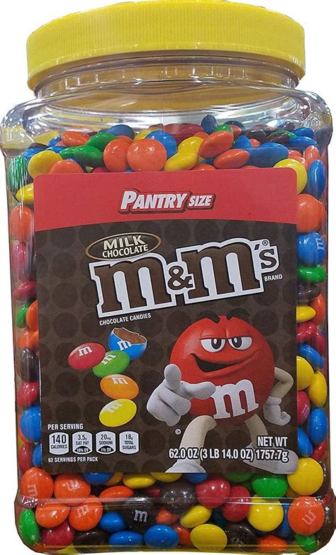 Mandm S Milk Chocolate Candy Pantry Size Jar 62 Oz Pack Of 2 A1 Grocery