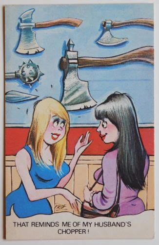 Prof Art Saucy Comic Chopper C85 1970s Vintage Postcard Postcard Old