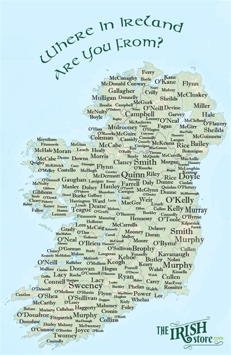 Popular Irish Surnames Their Origin And Coat Of Arms In 2020 With