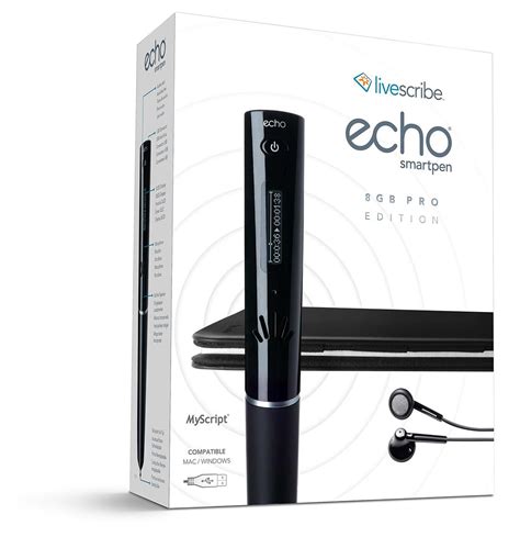 Buy Livescribe 8gb Echo Smartpen Pro Edition Apx 00018