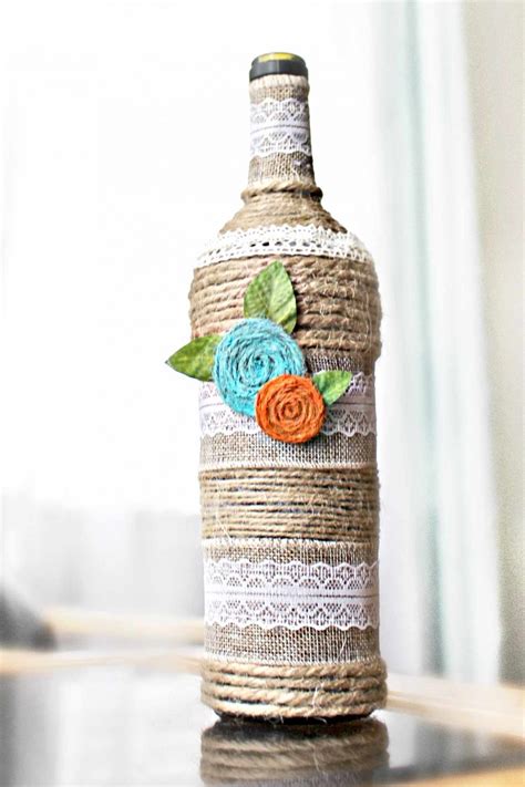 Home Du00e9cor Bottle Art Love With Thread Vase Customized Art Bottle