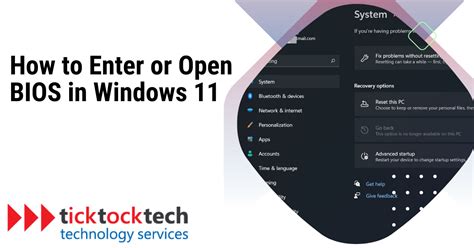 How To Enter Or Open Bios In Windows 11 Computer Repair Ticktocktech
