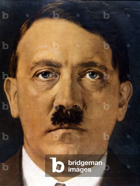 Portrait Of Adolph Adolf Hitler 1889 1945 German Dictator Circa 1942