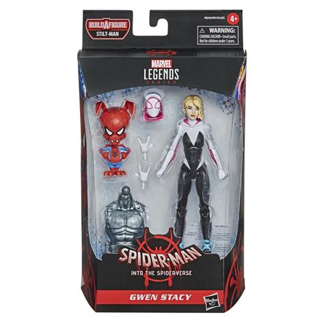 Marvel Legends Spider Man Gwen Stacey Spider Verse Action Figure Stilt Man Baf Collector S