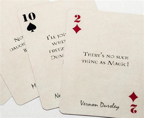 15% off with code zcreatetoday. Harry Potter Quote playing cards by GeekyGameGifts on Etsy