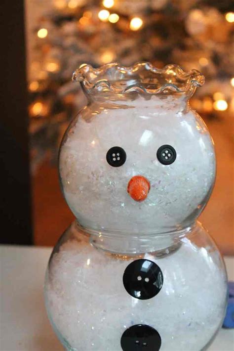 Easy And Affordable Diy Fish Bowl Snowman Tutorial