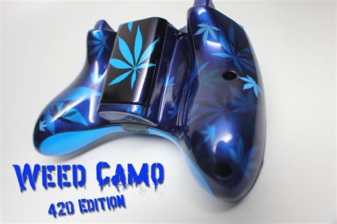 420 Edition Weed Camo Custom Xbox 360 Controller By