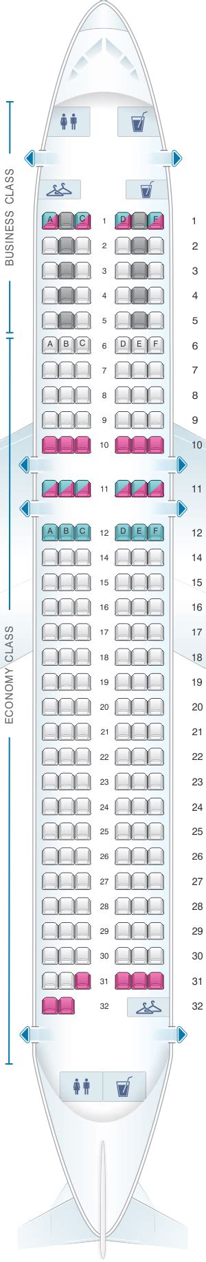 Seat Map Air France Airbus A320 Europe V2 Seatmaestro