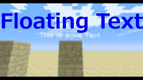 Minecraft Floating Text - YouTube