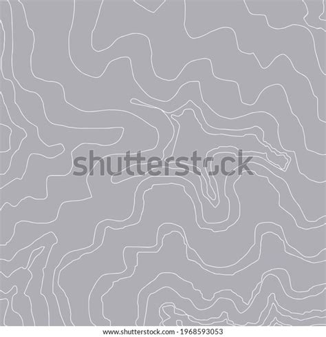 Topographic Map Geographical Location Lines Vector Stock Vector