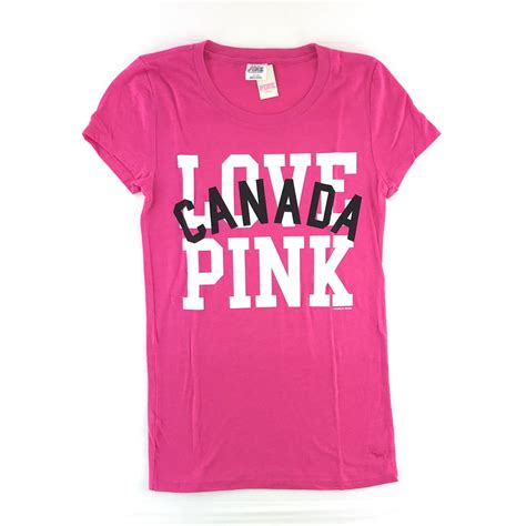 Victorias Secret Victorias Secret Pink T Shirt Pink Canada Medium