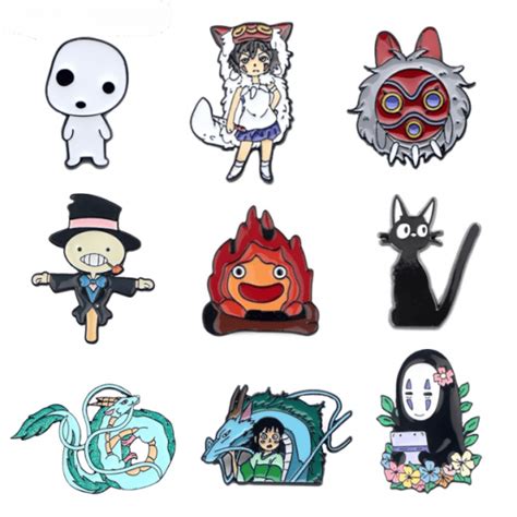 Ghibli Studio Characters Cute Badge Pins 15 Styles Ghibli Store