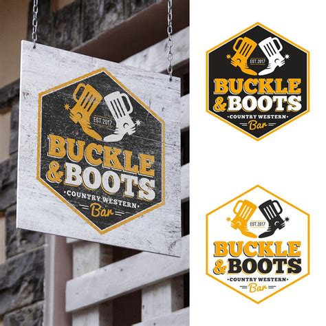 Buckle And Boots Logo For A New Country Western Bar Logo Design Contest