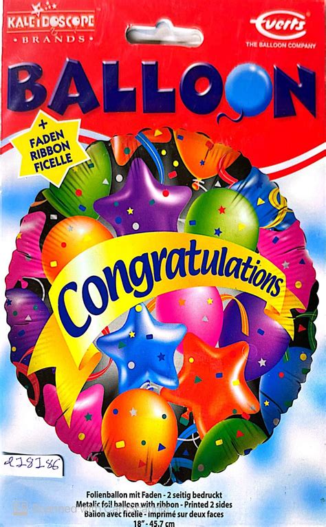 Everts 18 Inch Congratulations Foil Balloon