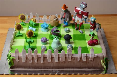 Photo Of Plants Vs Zombies Cake For Fans Of Plants Vs Zombies Zombie Birthday Cakes Zombie