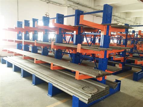 Factory Custom Steel Multilevel Cantilevered Warehouse Shelf Storage