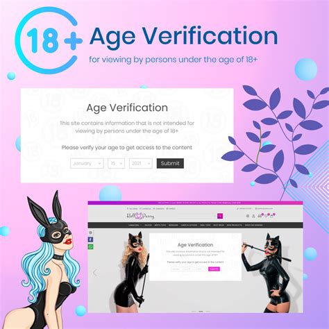 Age Verification Popup Verify