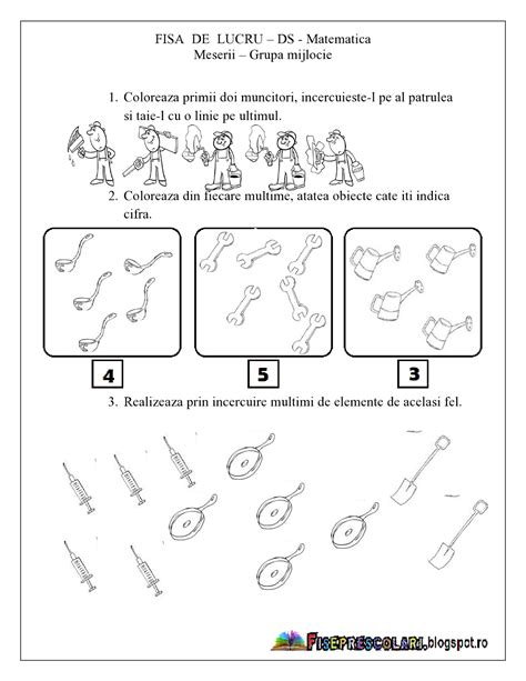 Aprilie 2015 Fise De Lucru Gradinita