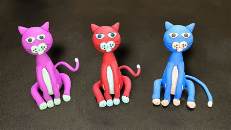 Cat Clay Art For Kids How To Make Cat Clay Modelling For Kids Clay