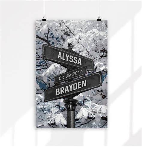 Custom Street Sign Printable Personalized Street Sign Street Etsy