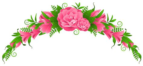 Discover free hd rose png images. Pink Flowers and Roses Element PNG Clipart | Gallery ...