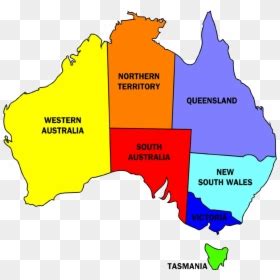 Australia Mapa Polityczna Continent City Map Map Of Australia HD Png