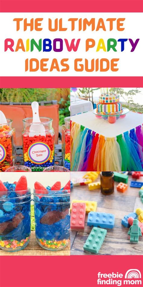 The Ultimate Rainbow Party Ideas Guide Freebie Finding Mom Rainbow